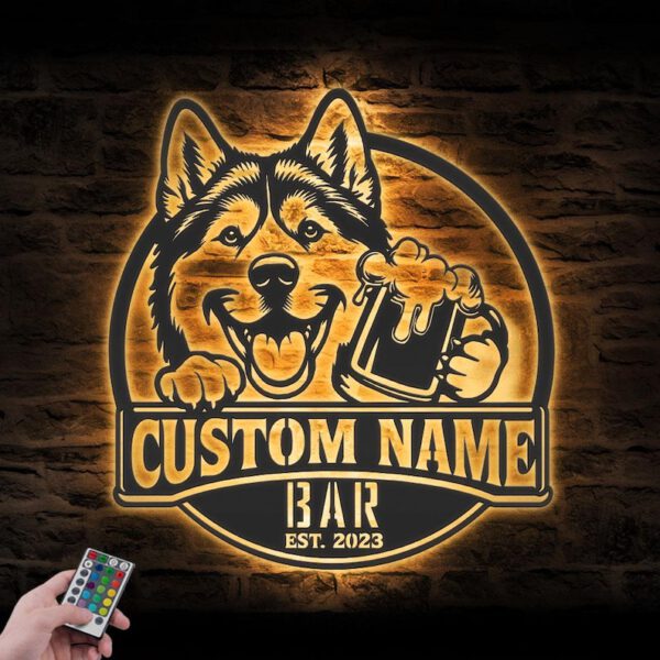 Custom Dog Beer Sign