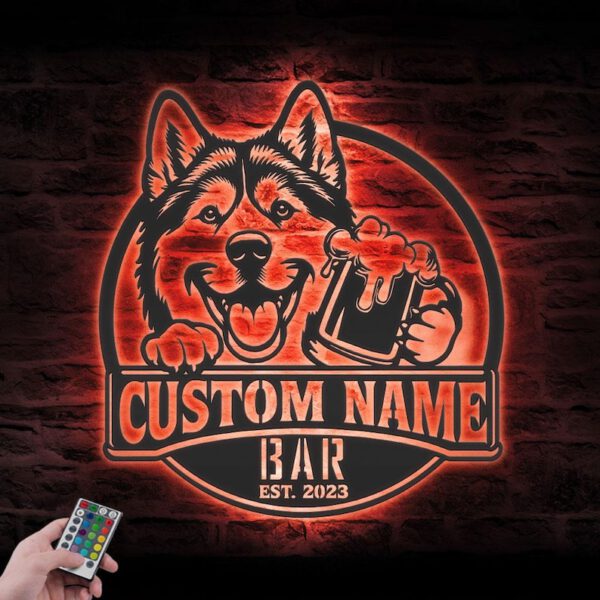Custom Dog Beer Sign - Image 5