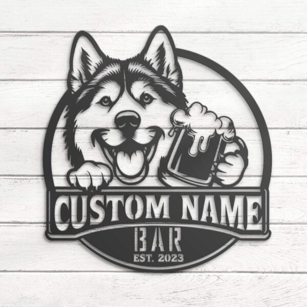 Custom Dog Beer Sign - Image 8