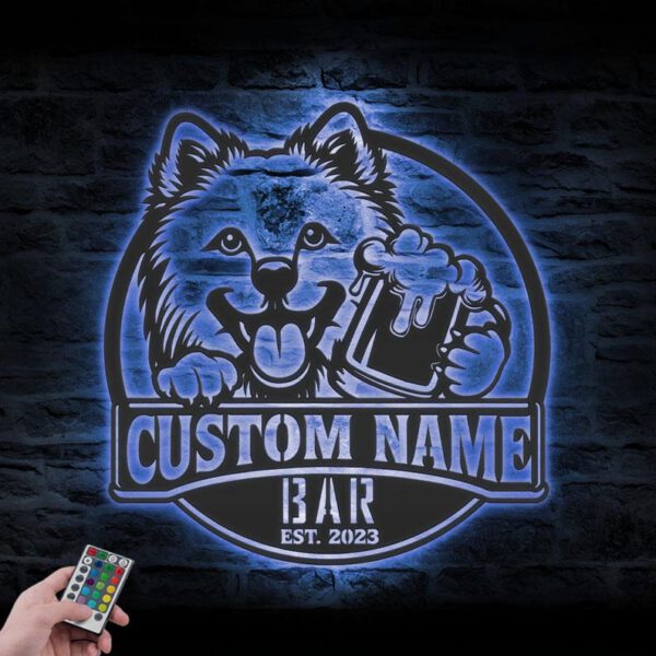 Custom Japanese Spitz Beer Sign - Image 3