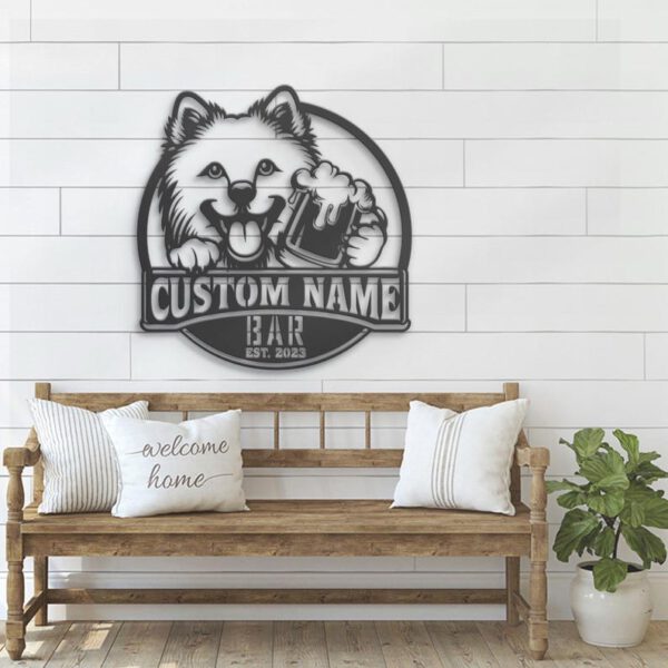 Custom Japanese Spitz Beer Sign - Image 4