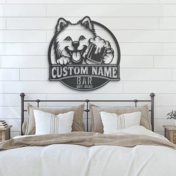 Custom Japanese Spitz Beer Sign - Image 6