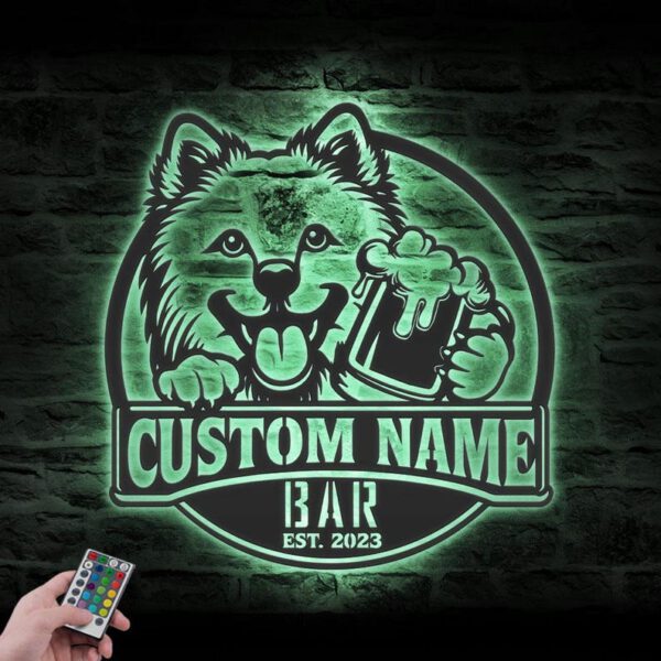 Custom Japanese Spitz Beer Sign - Image 7