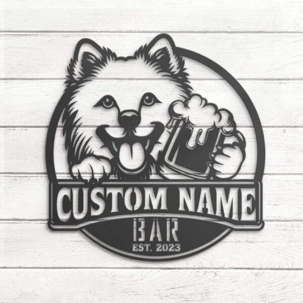 Custom Japanese Spitz Beer Sign - Image 8